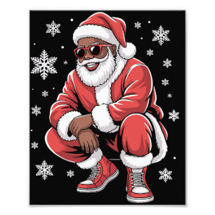 Foto Pijama de Navidad afroamericano Xmas Afro Papá Noe