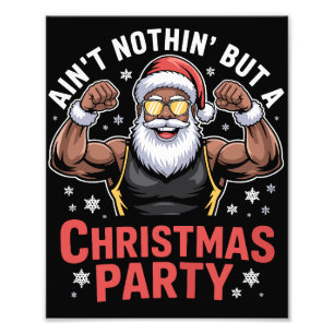 Foto Pijama de Navidad de Papá Noel afroamericano