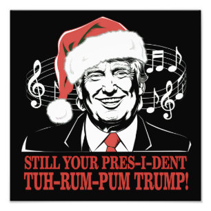 Foto Pijama divertido de Navidad del presidente Trump f
