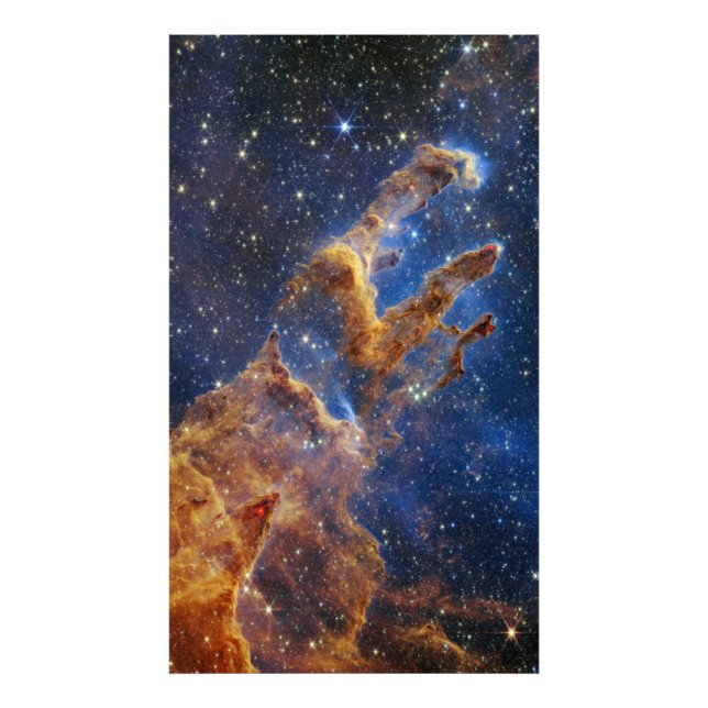 Foto Pilares de la creación Eagle Nebula Webb Telescopi (Frente)
