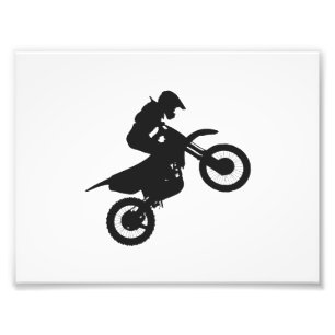 Foto Piloto de motocross - Elegir color de fondo