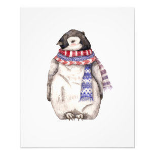 Foto Pingüino bebé con bufanda