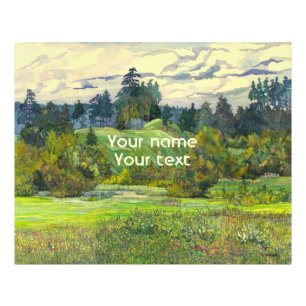 Foto Pinos pintando acuarela en seda