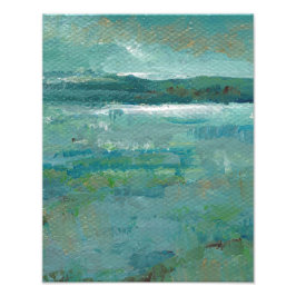 Foto Pintado abstracto de la costa de Ocean Beach