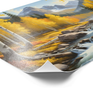 Foto pintoresca escena otoñal