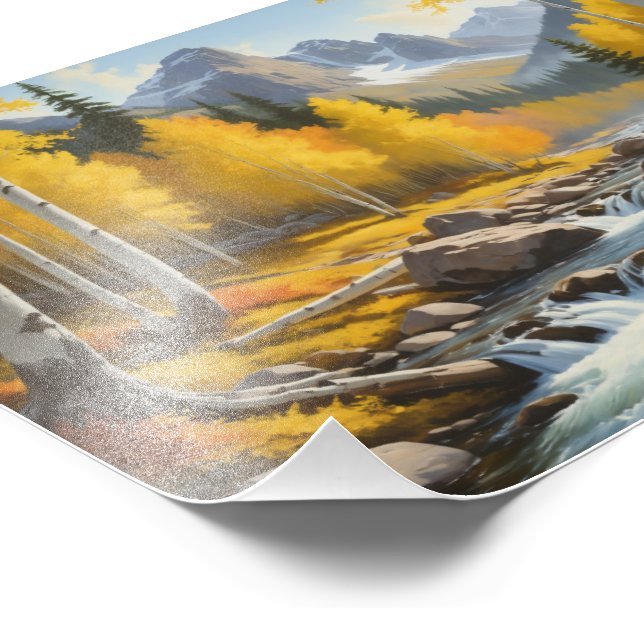 Foto pintoresca escena otoñal (Esquina)