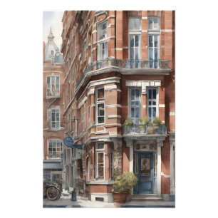 Foto pintura acuarela de Amsterdam