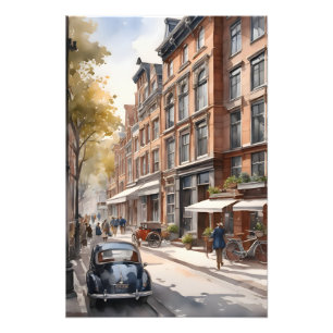 Foto pintura al acuarela de Ámsterdam