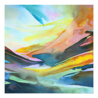 Foto Pintura artística abstracta de acuarela