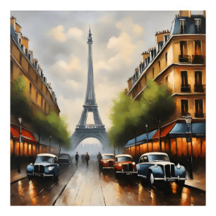 Foto Pintura de acuarela de época de París