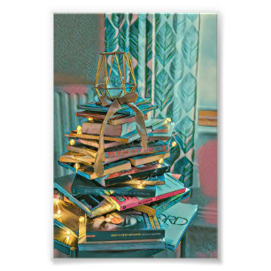 Foto Pintura de amante de la biblioteca