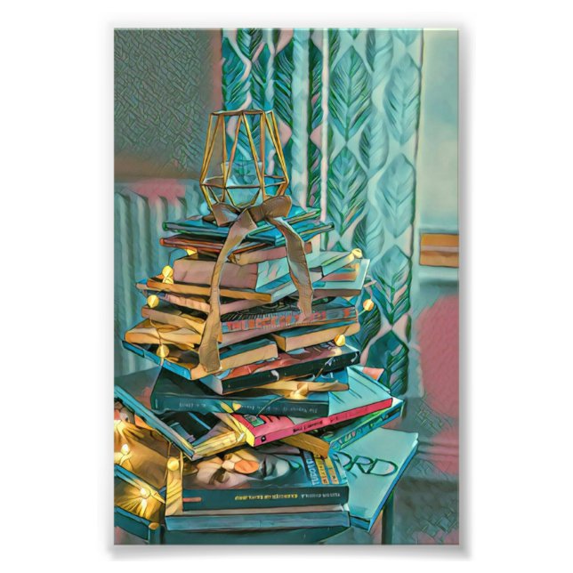 Foto Pintura de amante de la biblioteca (Frente)