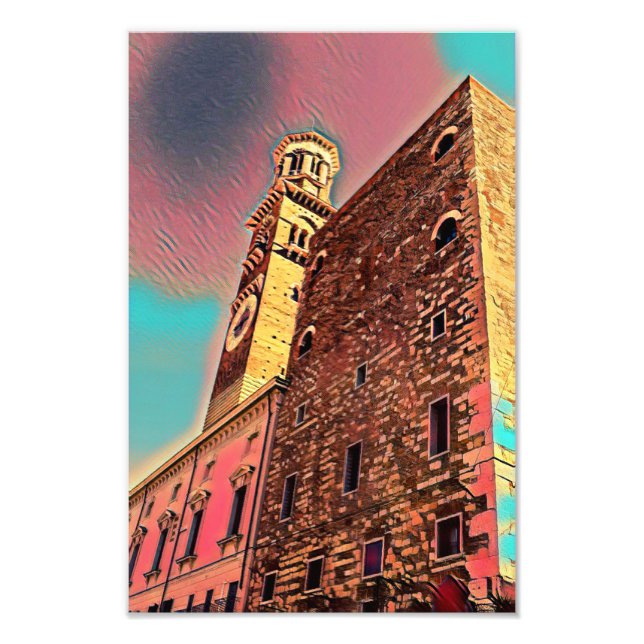 Foto Pintura de arquitectura de Italia (Frente)