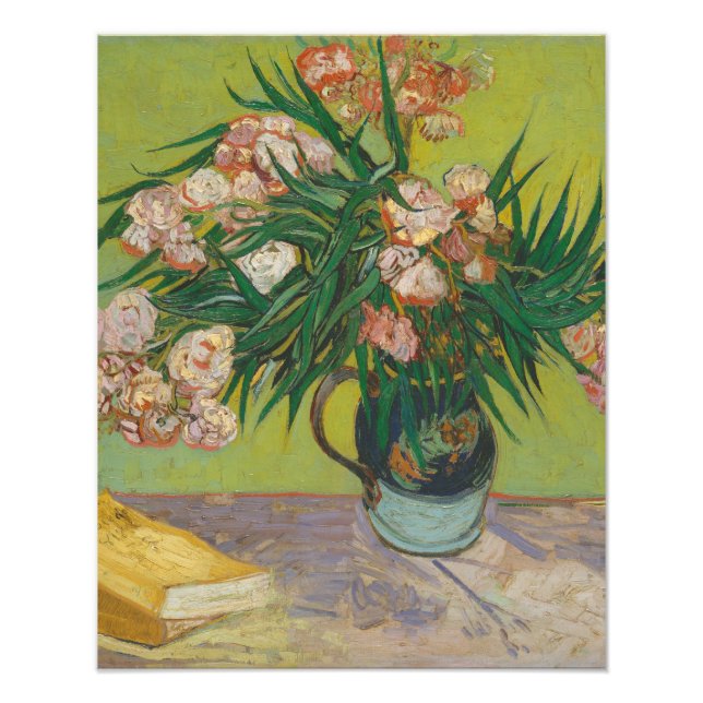 Foto Pintura de flores de adelfa de Vincent Van Gogh (Frente)