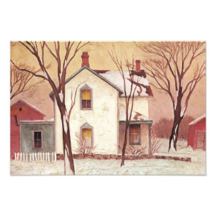 Foto Pintura de granja por el artista canadiense A J Ca