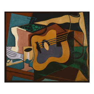 Foto Pintura De Guitarra Y Vino Resumen