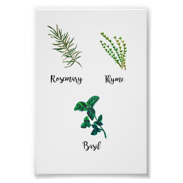 Foto Pintura de jardín de hierbas (Frente)