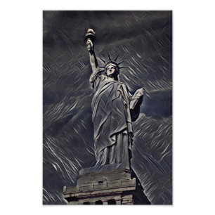 Foto Pintura de la estatua de la Libertad