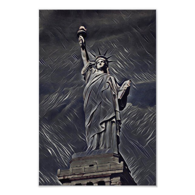 Foto Pintura de la estatua de la Libertad (Frente)