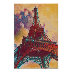 Foto Pintura de la Torre Eiffel