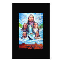 Pintura de los nativos americanos jefes indios ver