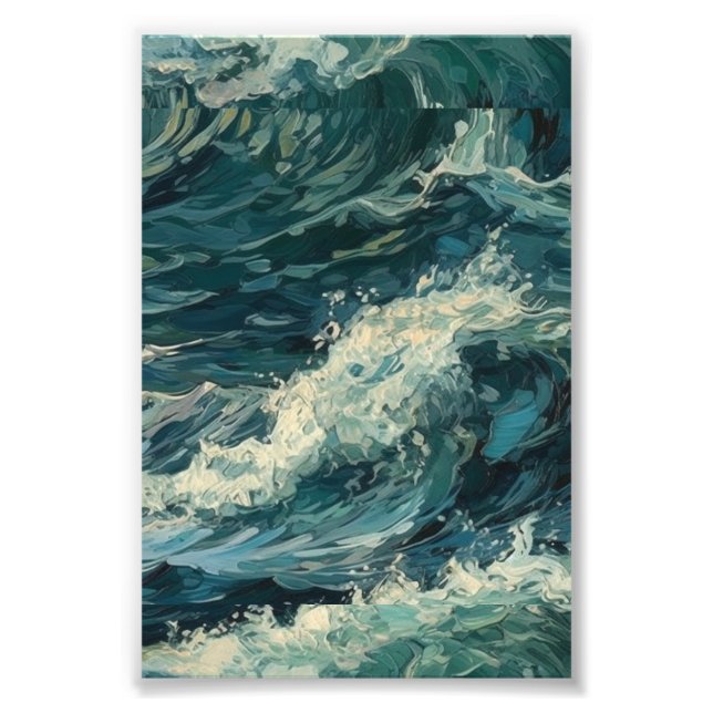 Foto Pintura de Ocean Whitecaps (Frente)