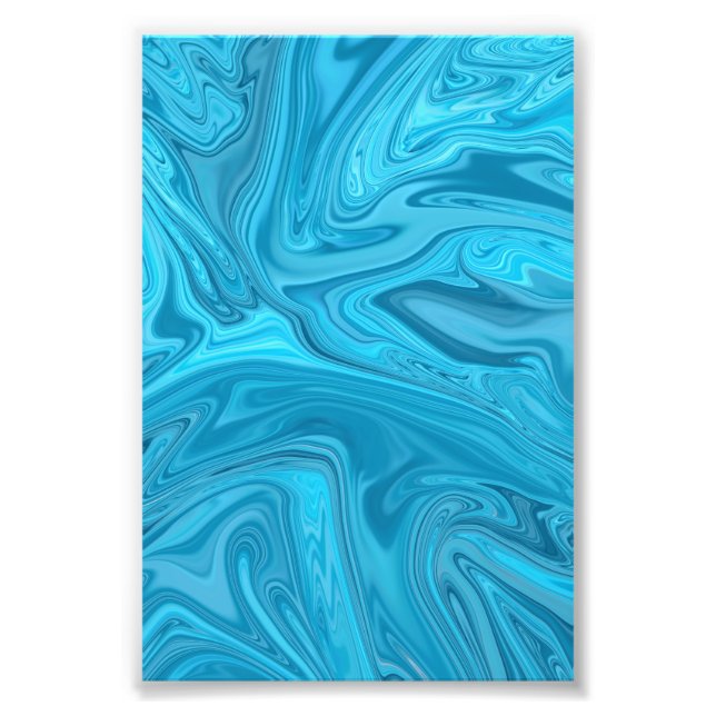 Foto Pintura de ondas azules | Mejor pintura abstracta (Frente)