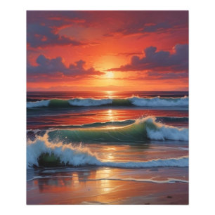 Foto Pintura de pintura de la capa marina del Océano At
