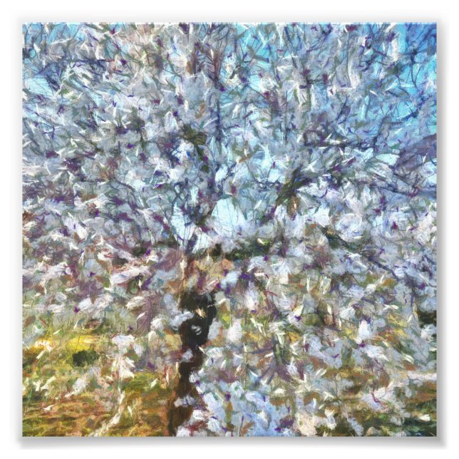 Foto Pintura de Pointillism de primavera (Frente)