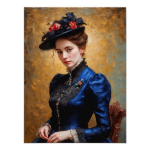 Foto Pintura de retrato de dama de inglés victoriana