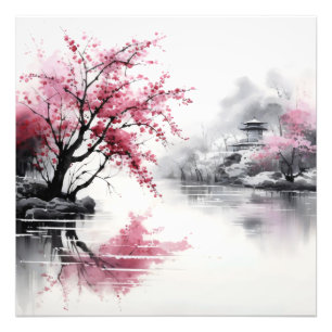 Foto Pintura de Seta de Flor de Cerezo de Primavera