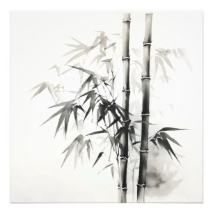 Foto Pintura de tinta de bambú