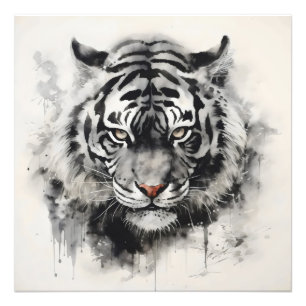 Foto Pintura de tinta de tigre