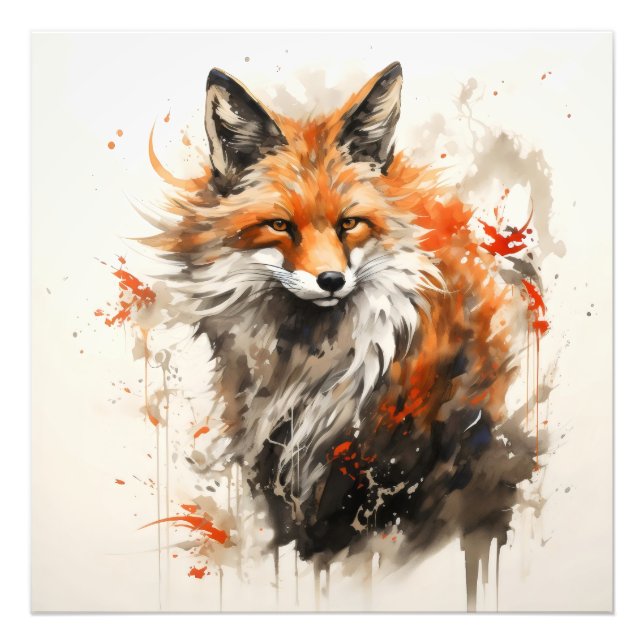 Foto Pintura de tinta Fox (Frente)