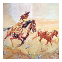 Pintura de Vaquero por Eward Borein
