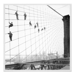 Foto Pintura del Vintage del puente de Brooklyn