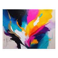 Pintura dinámica de aceite abstracto, pinzas de pi