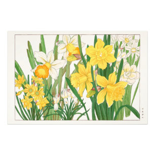 Foto Pintura en bloque de madera de narciso, Tanigami K