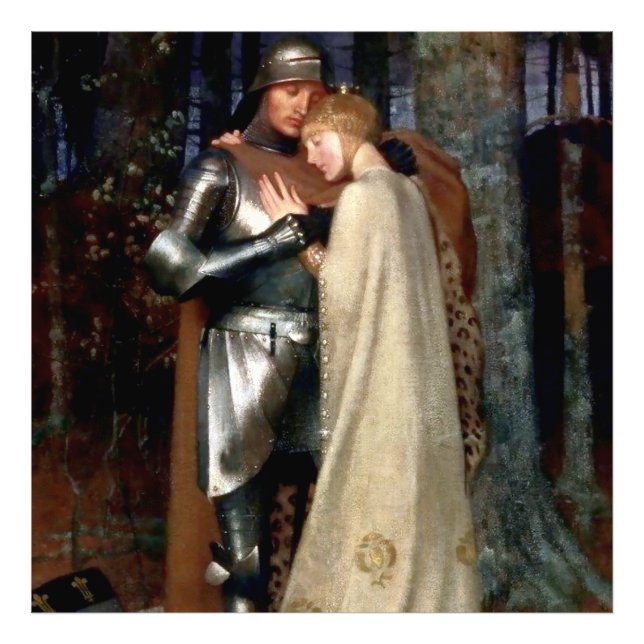 Foto Pintura medieval de Aucassin y Nicolette de Marian (Frente)