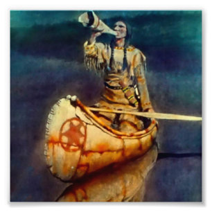 Foto Pintura occidental de N C Wyeth “La llamada del al
