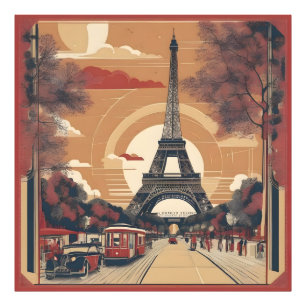 Foto pintura vintage de París