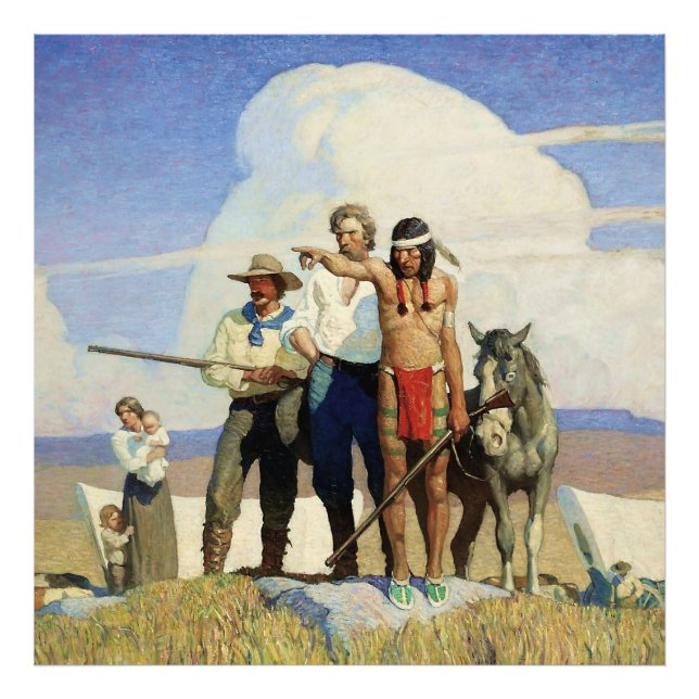 Foto Pioneers Western Art de NC Wyeth (Frente)