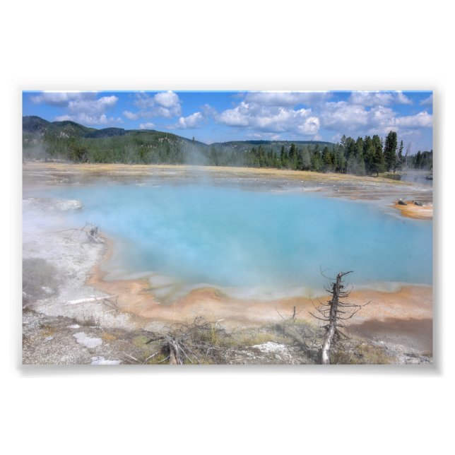 Foto Piscina Black Diamond, Parque Nacional Yellowstone (Frente)