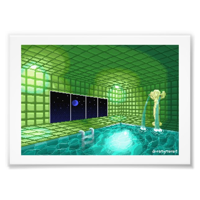 Foto Piscina verde Premio de Arte Pixel (Frente)