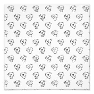 Foto pitbull dibujar simples amantes del perro blanco n