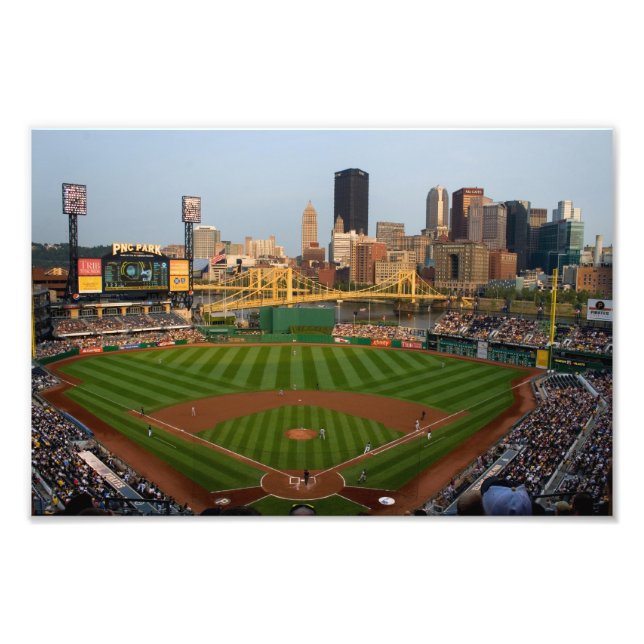 Foto Pittsburgh Imprime Vista De Béisbol (Frente)
