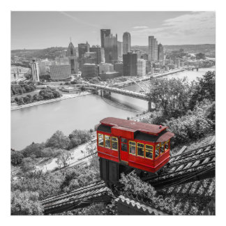 Foto Pittsburgh Steel City Skyline Incline Photography
