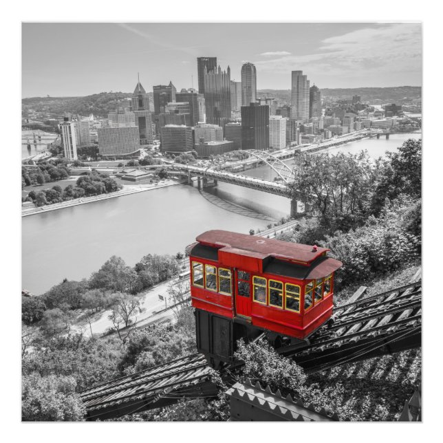 Foto Pittsburgh Steel City Skyline Incline Photography (Frente)