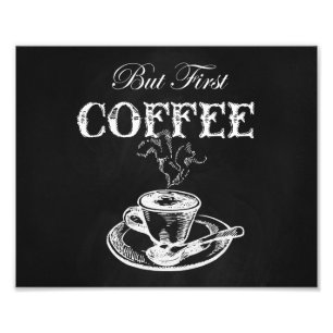 Foto Pizarra del arte de la pared del café