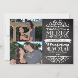 Foto Pizarra Vintage Navidad Personalizada